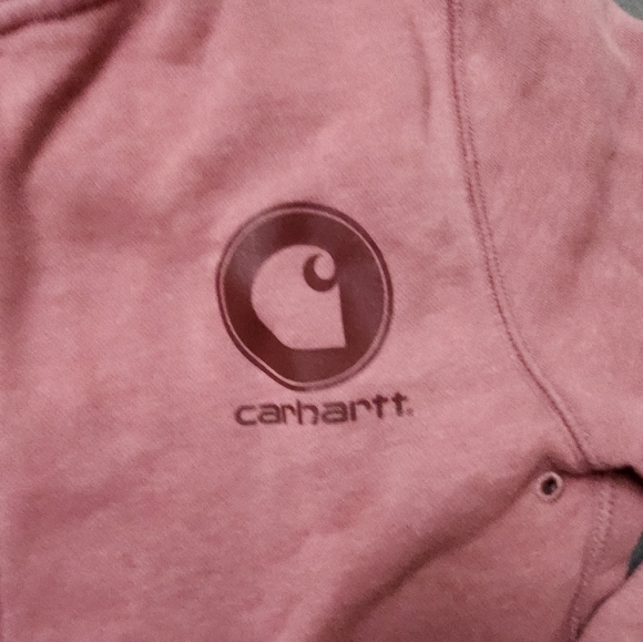 Carhartt Pink Hoodie Sweatshirt Sz Small - Picture 6 of 16